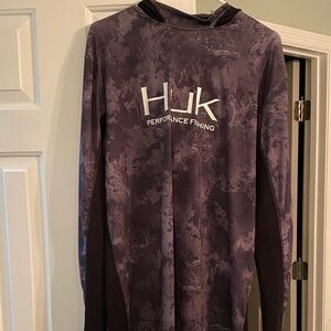 2 Men’s Huk Fishing Long Sleeve Shirts Size M